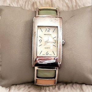 Massini MOP Hinged Bracelet Watch